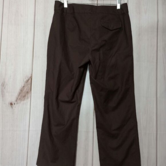 Ann Taylor Pants Ladies 10 Brown Chino - Picture 2 of 9